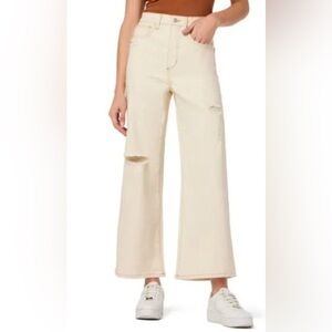 Joe's Jeans New Wide Leg Hitomi High Rise Distressed Denim Jeans SOLD OUT